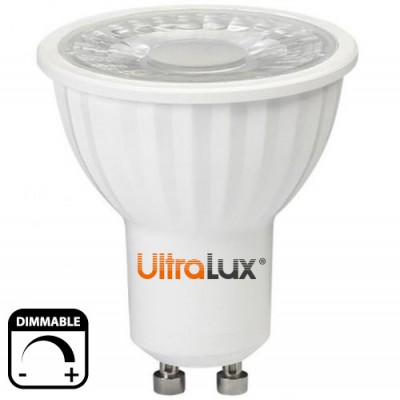 Λάμπα LED Spot GU10 7W 230V 650lm 60° Ντιμαριζόμενη 4200K Λευκό φως Ultralux